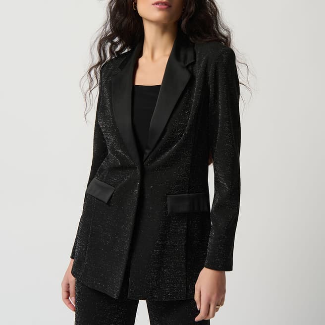 Joseph Ribkoff Black Glitter Blazer