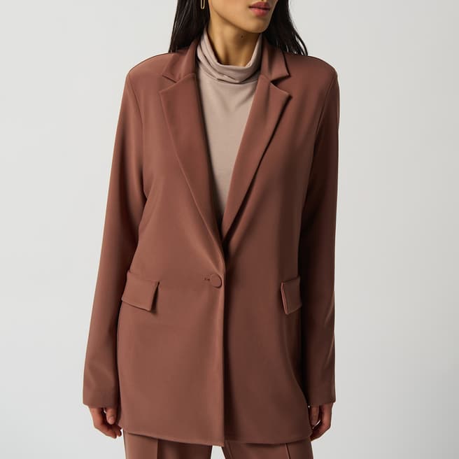 Joseph Ribkoff Brown Single Breasted Blazer