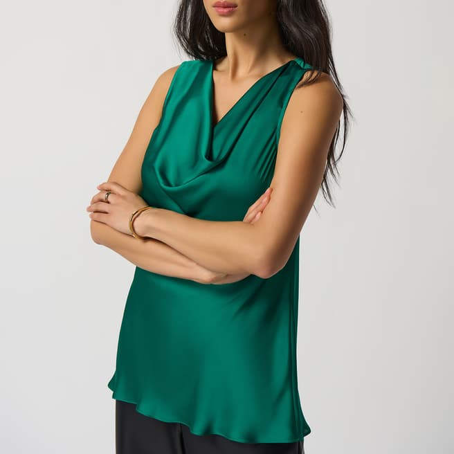 Joseph Ribkoff Green Cowl Neck Blouse