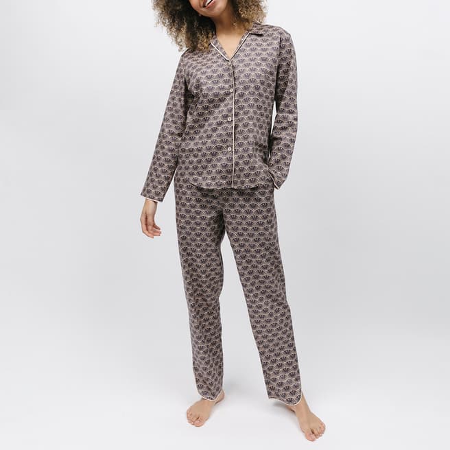 Cyberjammies Beige Lana Geo Print PJ Set