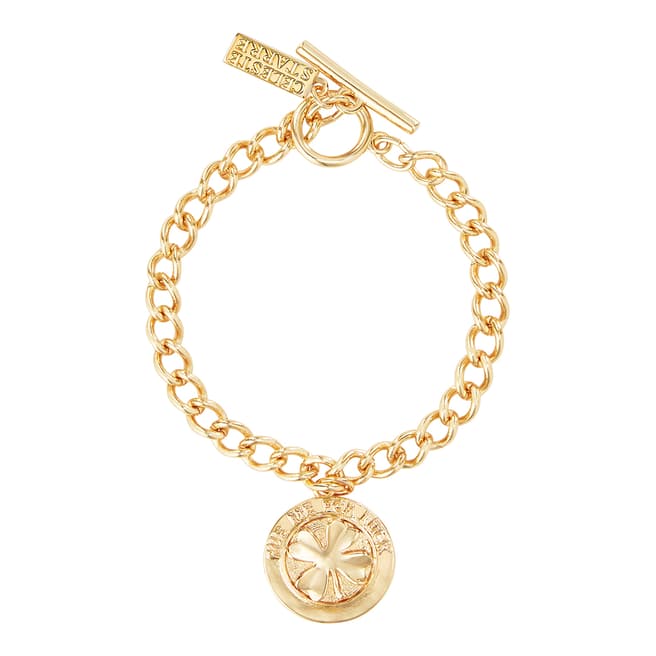 Celeste Starre 18K Recycled Gold Lucky Clover Bracelet