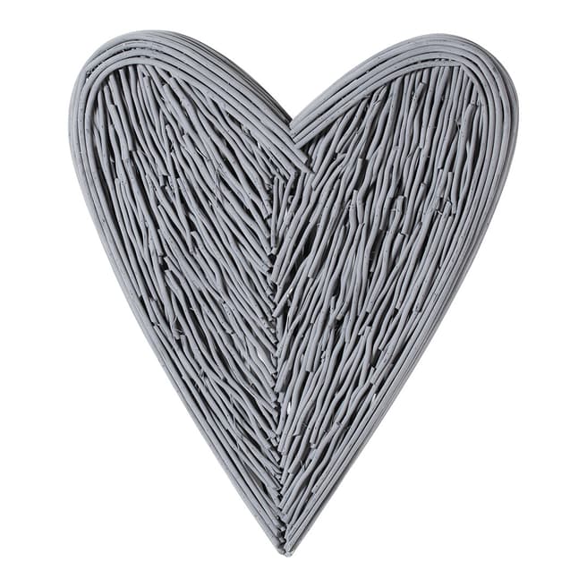 Hill Interiors Grey Willow Branch Heart