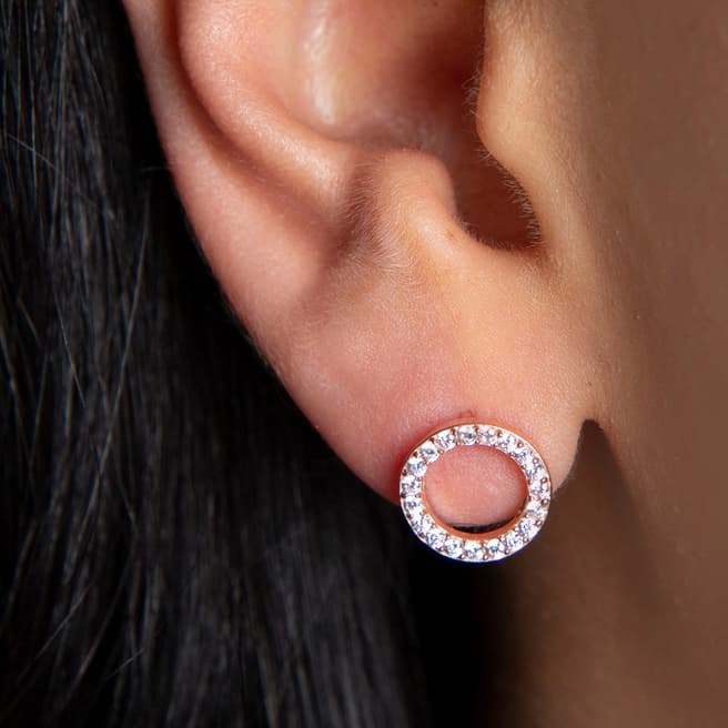 Elika Rose Gold Diamond Earring