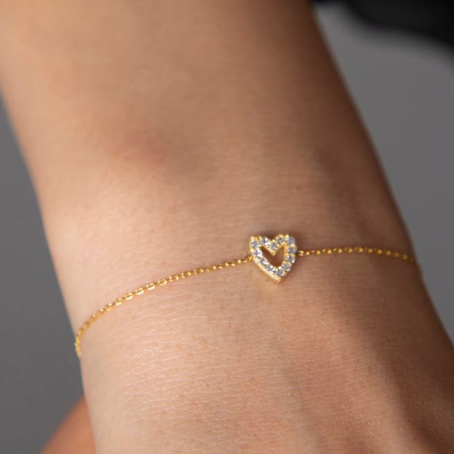 Elika Gold Heart Bracelet
