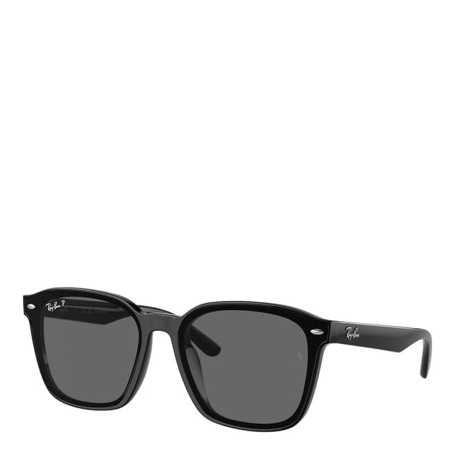 Ray-Ban Matte Black Square Sunglasses 56mm