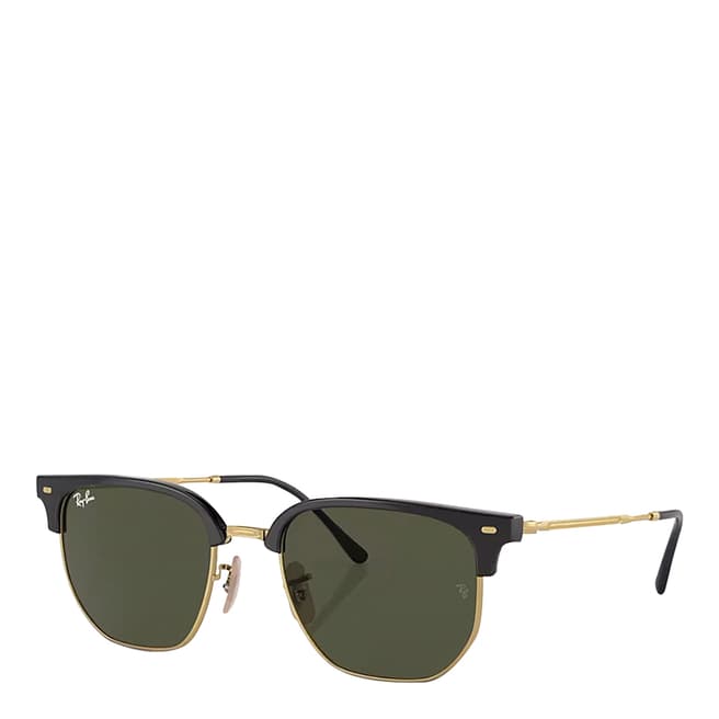 Ray-Ban Black/Green Clubmaster Sunglasses 51mm
