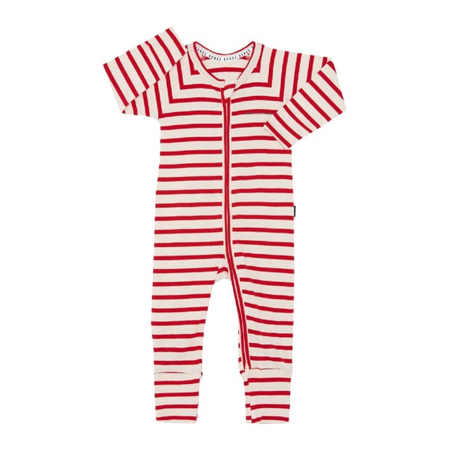 Bonds Red Stripe Wide Needle Cotton Blend Wondersuit