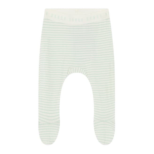 Bonds Mint Stripe Cotton Blend Foot Leggings