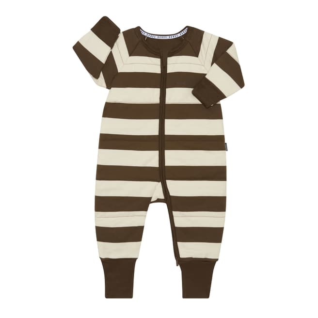 Bonds Brown Padded Cotton Blend Wondersuit