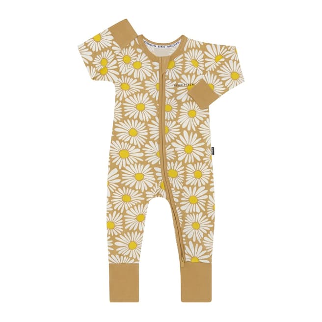 Bonds Mustard Flower Zip Cotton Blend Wondersuit