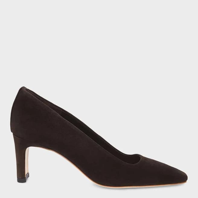 Hobbs London Brown Merle Court Leather Heels