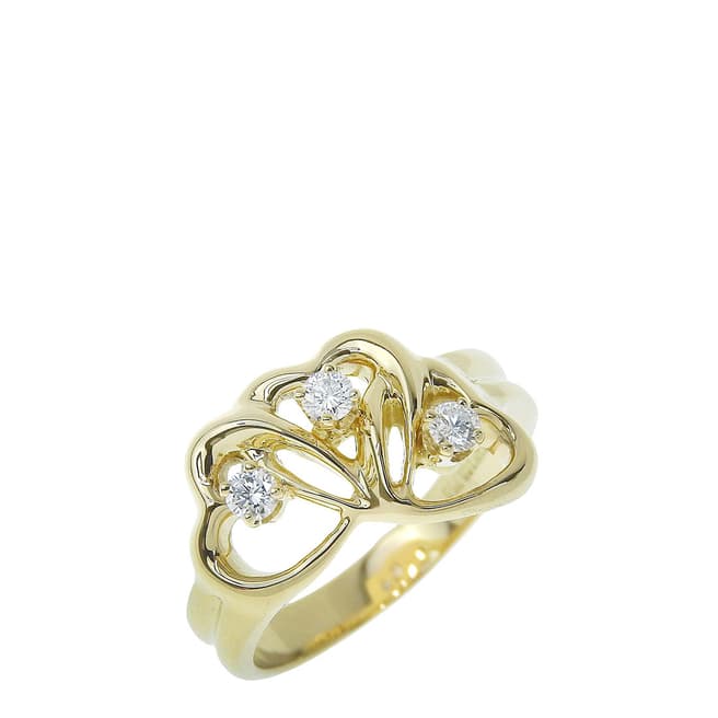Vintage Tiffany & Co Yellow Gold Tiffany & Co Triple Heart Ring