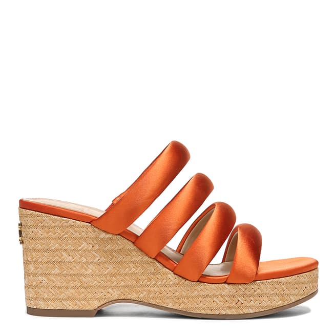 Sam Edelman Orange Yuki Luxe Satin Espadrilles