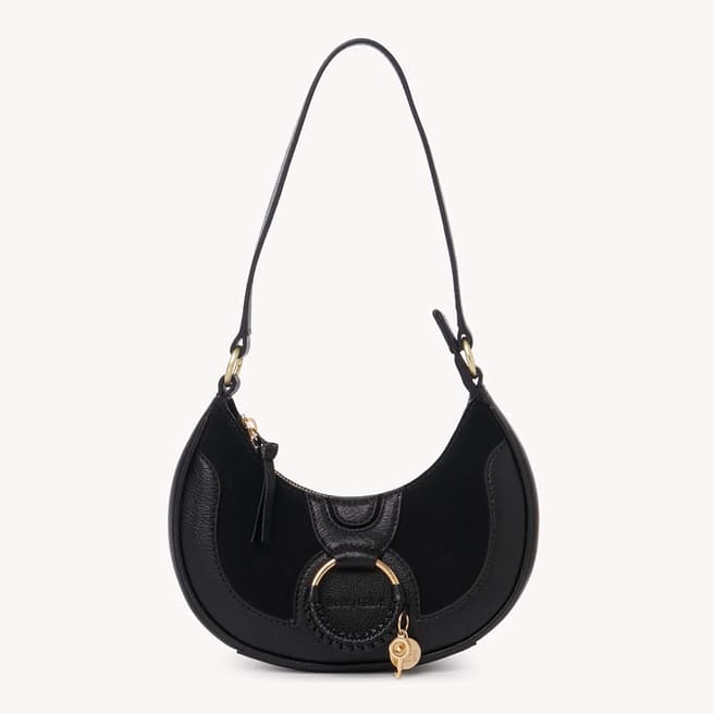 See by Chloe Black See By Chloe Hana Half Moon Bag