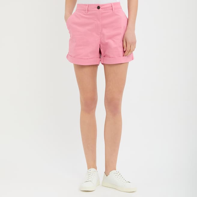 Crew Clothing Pink Turn Up Chino Shorts