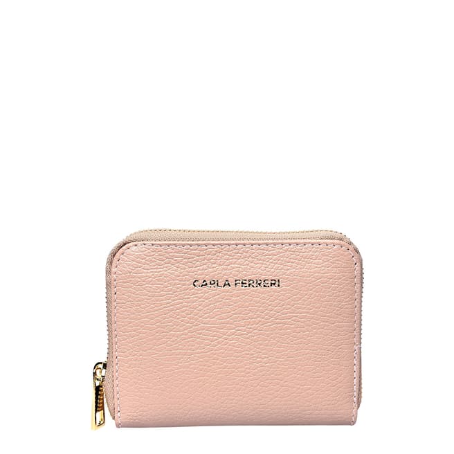 Carla Ferreri Pink Leather Wallet