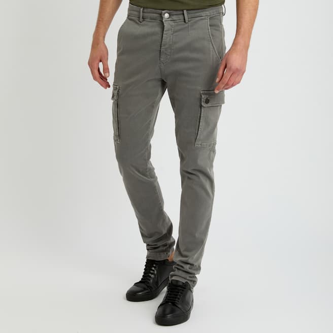 Replay Grey Jaan Slim Hyperflex Cargo Trousers