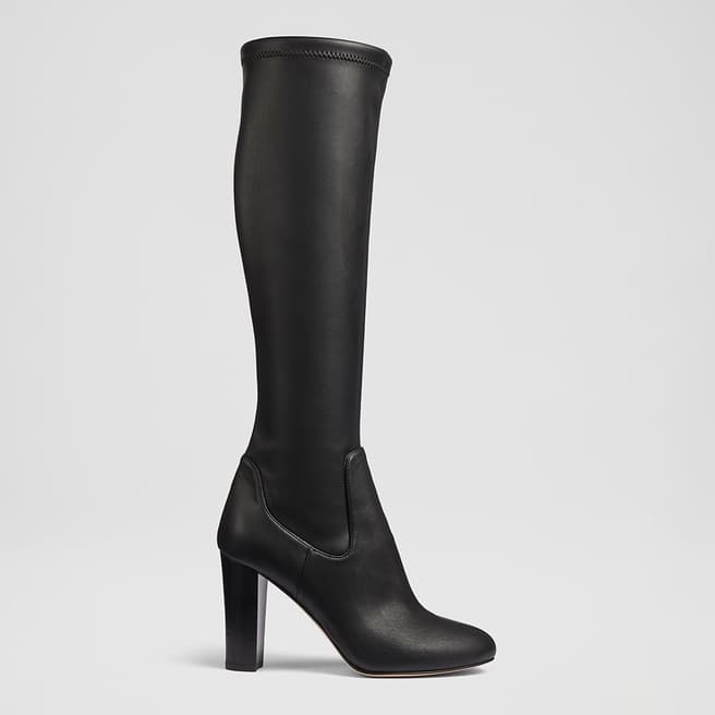 L K Bennett Black Marlowe Long Boot