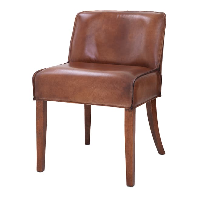 Eichholtz Barnes Dining Chair, Tobacco Leather