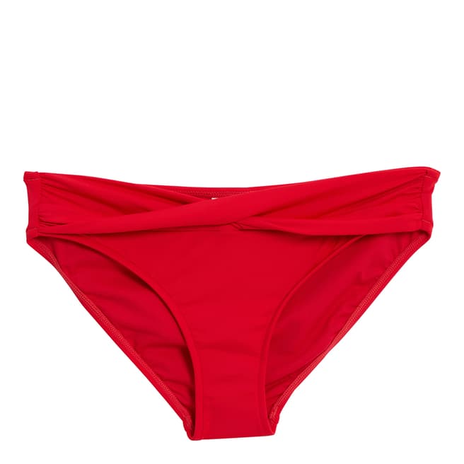 Seafolly Red Twist Band Mini Hipster Bikini Bottoms 