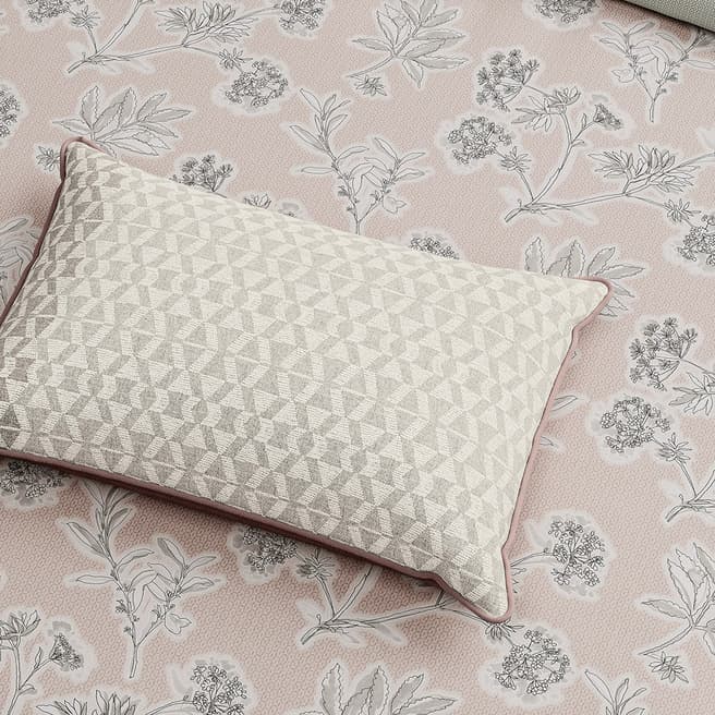 Bedeck of Belfast Maduri Cushion, Silver/Tuberose