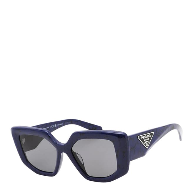 Prada Women's Blue Marble Prada Sunglasses 52mm
