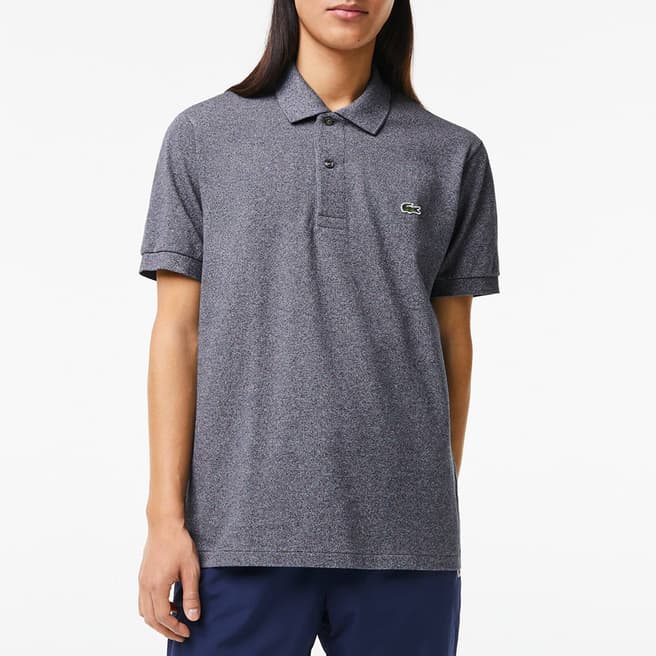 Lacoste Dark Grey 2 Button Placket Polo Shirt