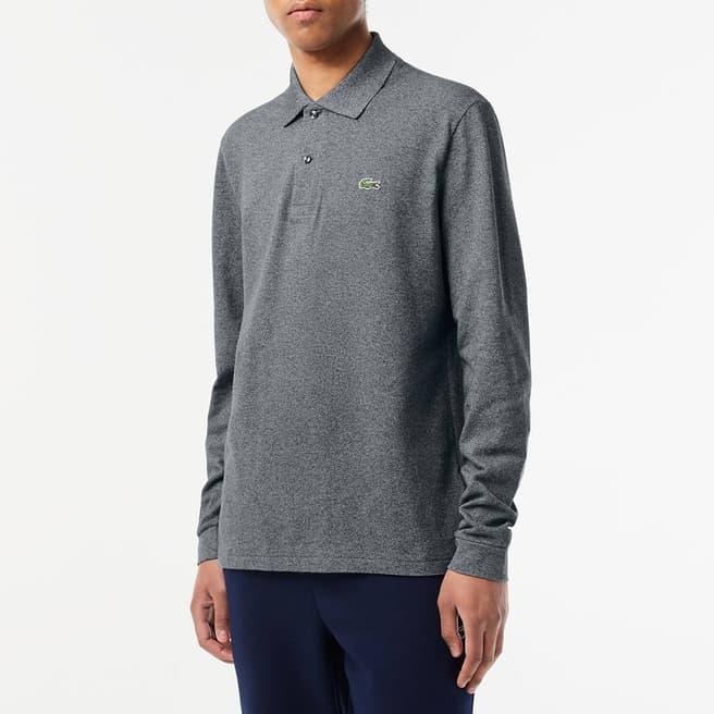 Lacoste Dark Grey Long Sleeve Polo Shirt