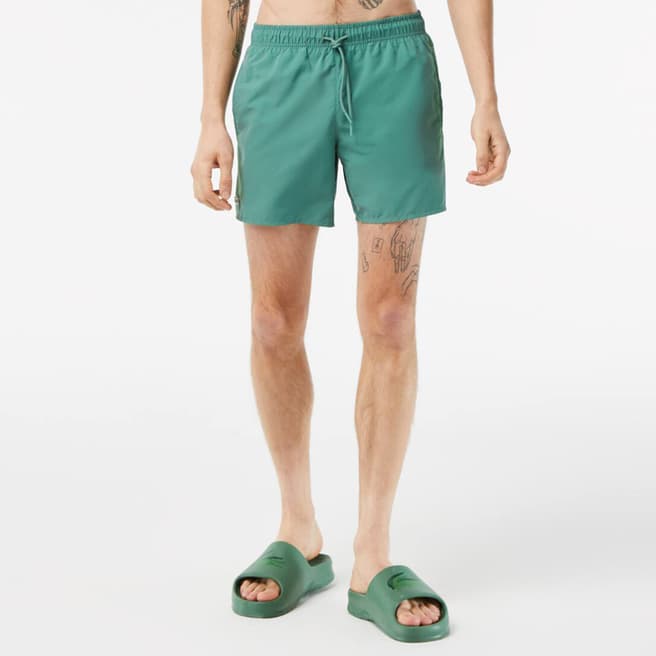 Lacoste Teal Elasticated Swimming Shorts