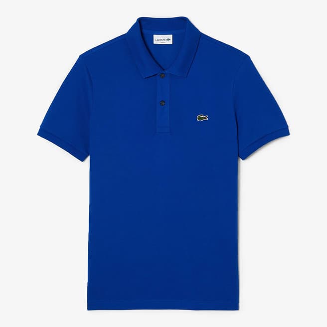 Lacoste Dark Blue Two Button Placket Polo Shirt