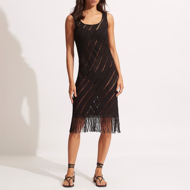 Seafolly Black Marrakesh Cover Up