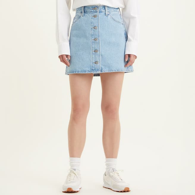 Levi's Light Blue Denim Mini Skirt