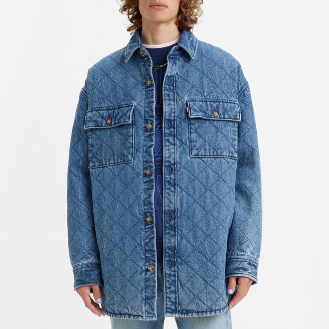 Levi's Blue Cotton Overshirt 