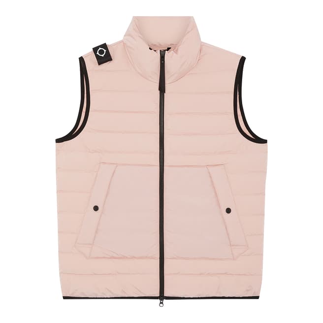 Ma Strum Pale Pink Quilted Gilet
