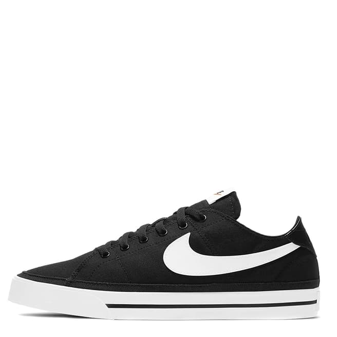 Nike Women's Black/White Nike Court Legacy Canvas Trainers