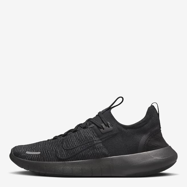 Nike Men's Black Nike Free Run Flyknit Running Trainers