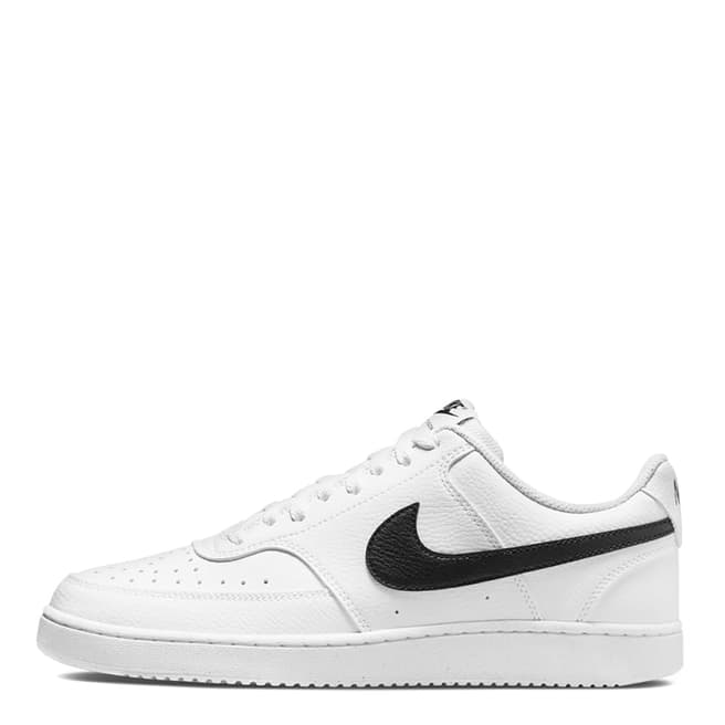 Nike Men's White/Black Nike Court Vision Trainers