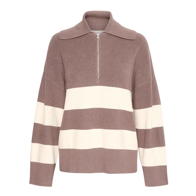 Inwear Brown Othilia Half Zip Jumper