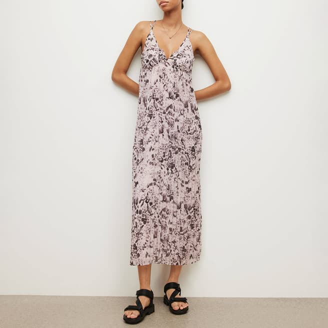 AllSaints Pink Nouval Waktu Dress