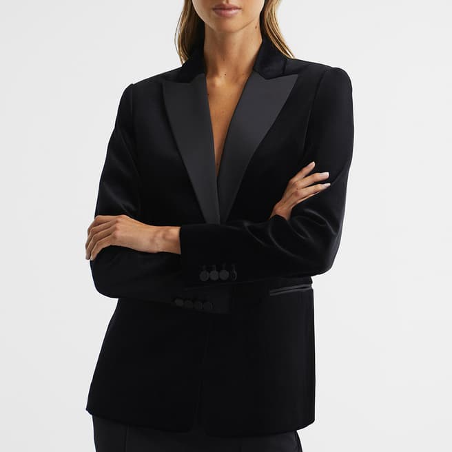 Reiss Black Opal Single Breasted Blazer