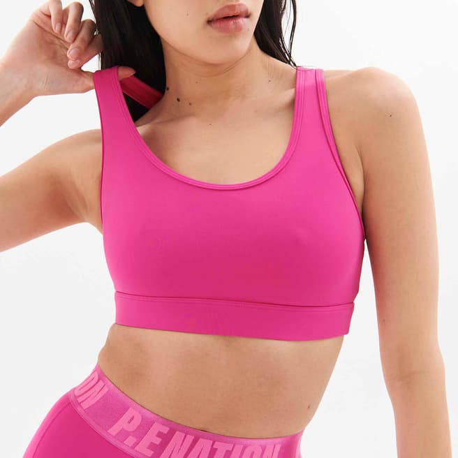 P.E Nation Pink Rudimental Sports Bra