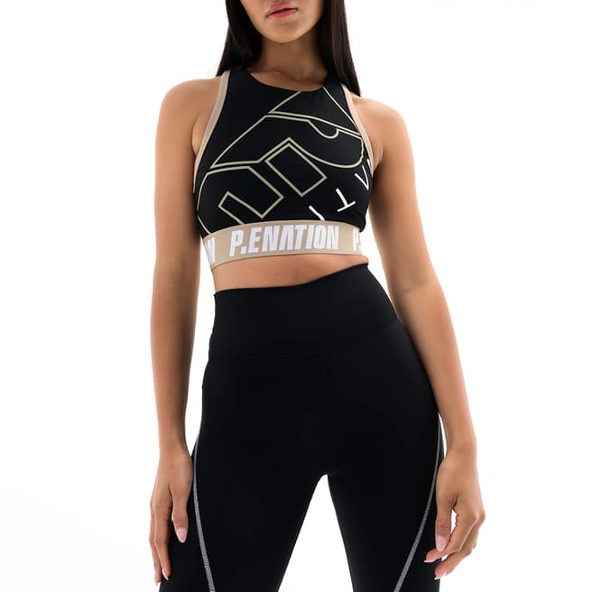 P.E Nation Black Alta Sports Bra