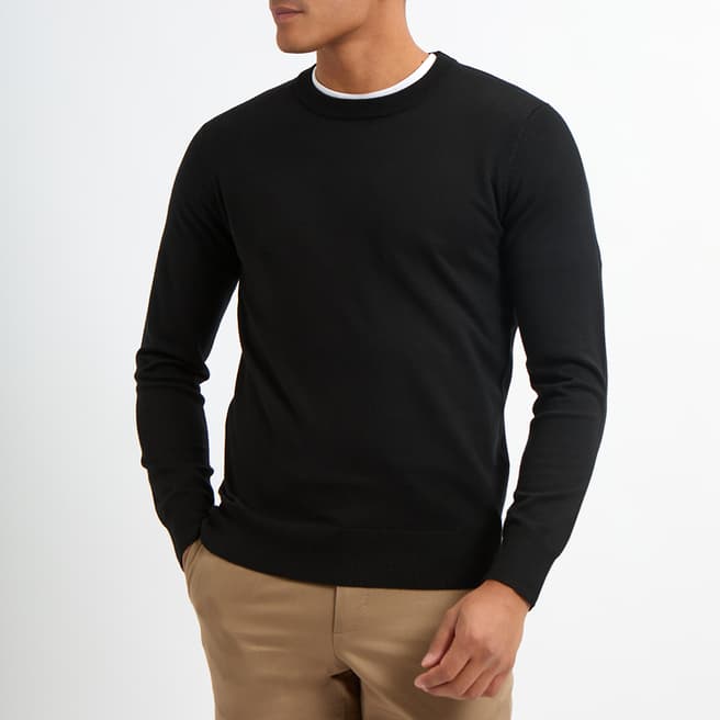 Gianni Feraud Black Crew Neck Jumper