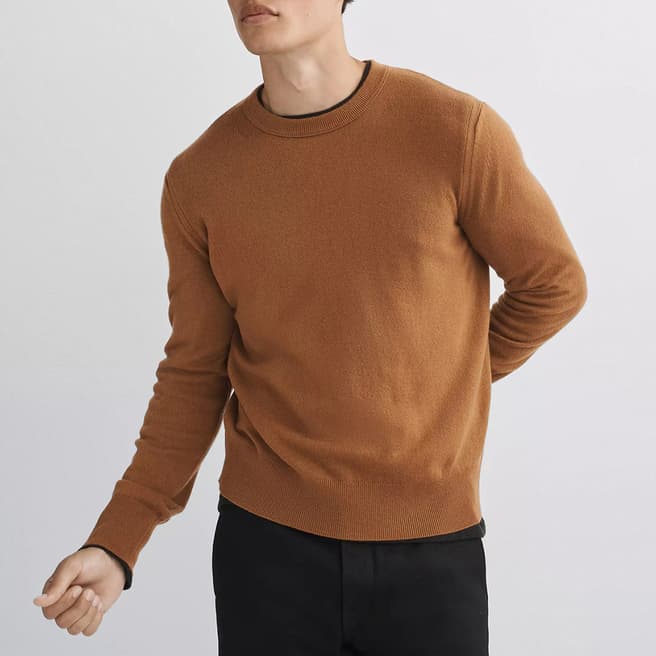 Rag & Bone Brown Lightweight Harding Cashmere Jumper