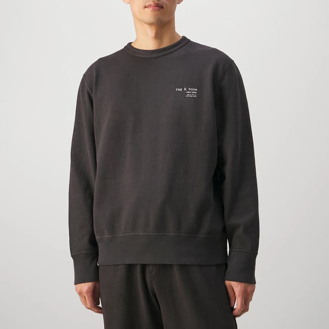 Rag & Bone Black 425 Damon Knit Sweatshirt