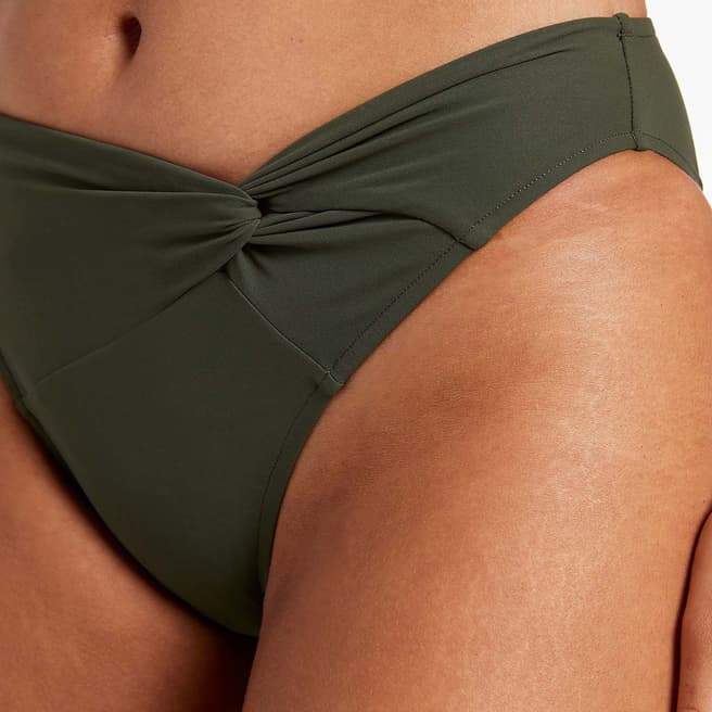 Jets Green Twist Bikini Bottom