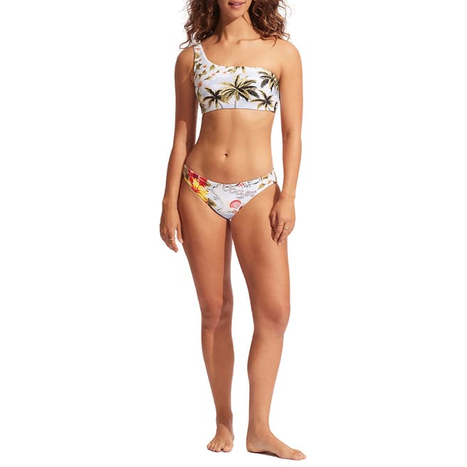 Seafolly Blue Coast to Coast Reversible Hipster