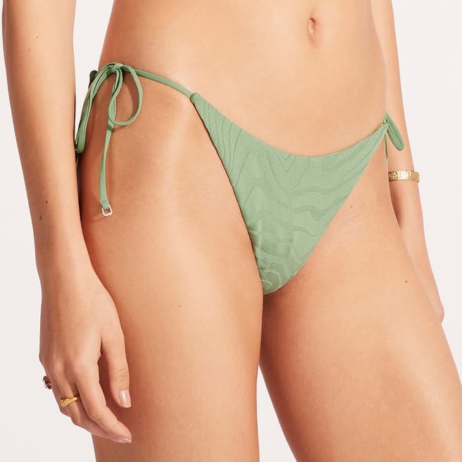 Seafolly Green Tie Side Rio Pant