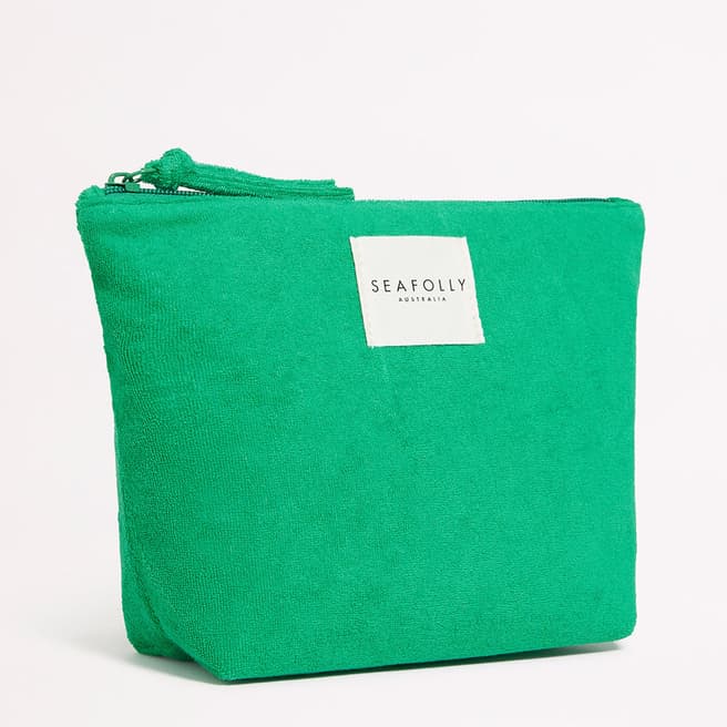 Seafolly Green Terry Pouch 