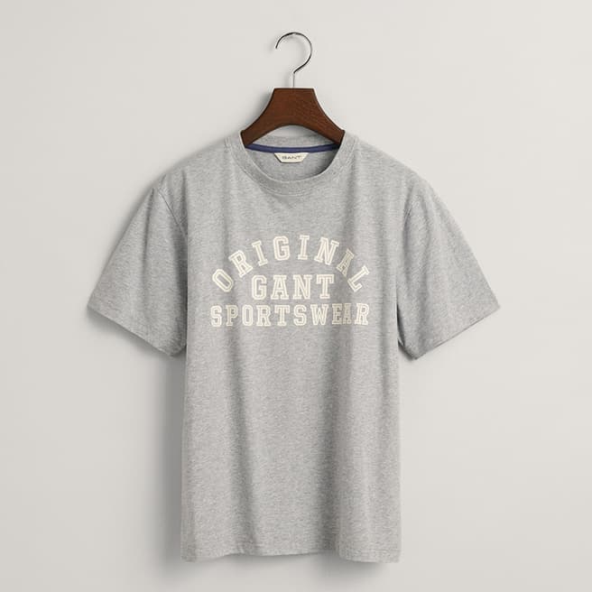 Gant Teen's Grey Original Sportswear Cotton T-Shirt